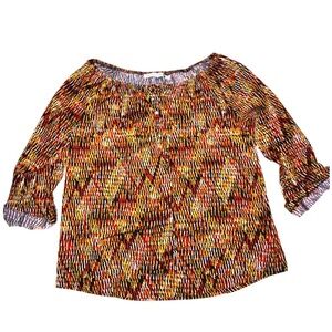 Notations‎ Boatneck Multi-colored Women’s Blouse Size Small​